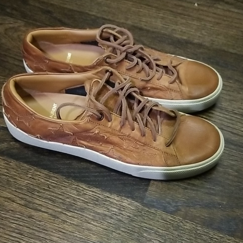 Saint Laurent Leather Sneakers